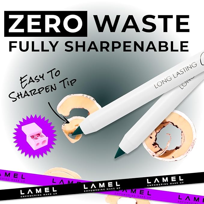 Lamel Long Lasting Gel Eyeliner Kajal - Smudgeproof & Waterproof - High Pigment Formula for Vibrant Eye Look - with Intense Color Payoff & Easy Application, 403-1.4g/0.05oz