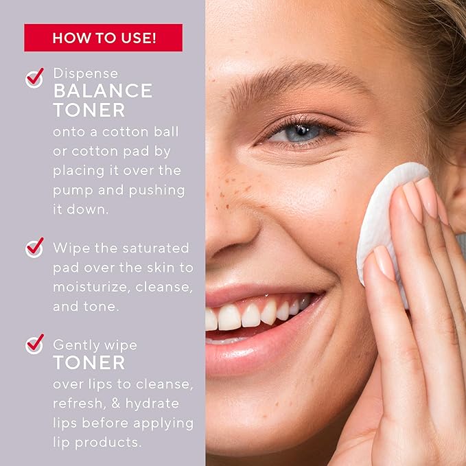 Mirabella Balance Toner for Face, Unscented Alcohol-Free Toner Offers Restorative Hydration & Cleansing for All Skin Types, Even Sensitive Skin, with Hyaluronic Acid, Glycerin, Aloe, & Witch Hazel