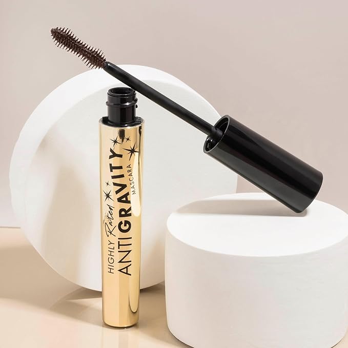 Milani Mascara Volume and Length, Highly Rated Anti-Gravity Brown Black Shade with Castor Oil and Molded Hourglass Shaped Lash Coating Mascara Wand