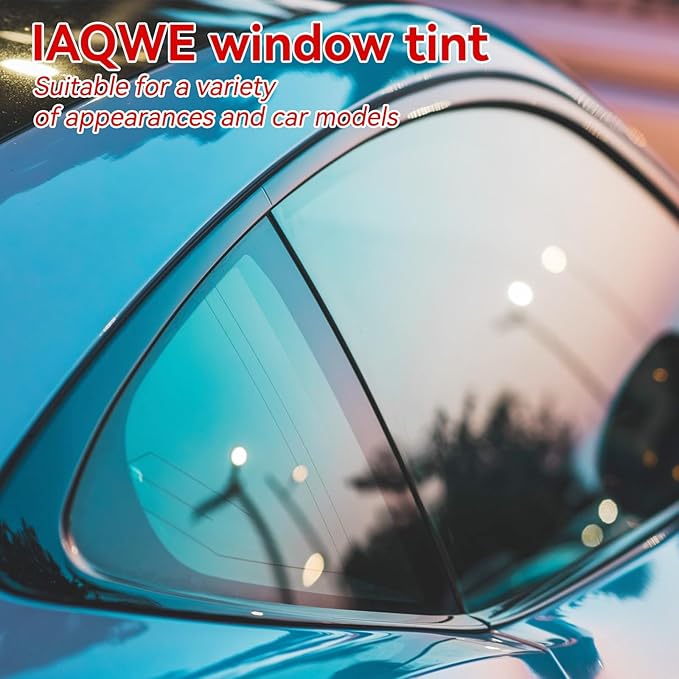 35% Window Tint Car with 35 Percent VLT 20 in x 20 Ft Privacy Ceramic Window Tint for Car Blocks UV IR Rays, Heat & Glare - Scratch Resistance-Black
