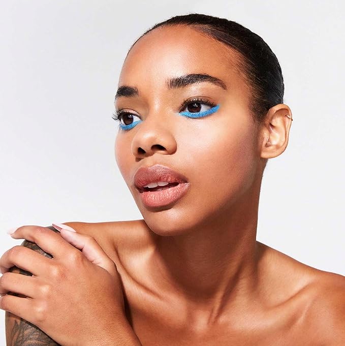 Jillian Dempsey Khol Eyeliner: Clean, Waterproof Eyeliner Pencil with Built-In Smudger for Effortless Blending – Rich Pigment, Cruelty-Free, Chimpy Blue