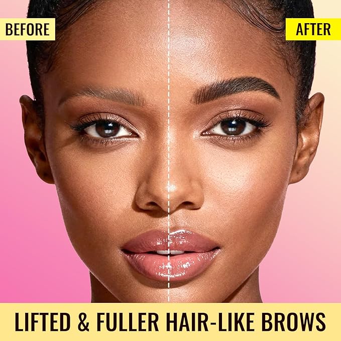 Vevivia Eyebrow Pen - Eyebrow Gel Clear, Dual-Ended Eye Brow Pencils for Women with 4-Fork-Tip and Precise Brush-Tip for Natural Hair-Like Strokes, Last All Day Eyebrow Pencil, Black