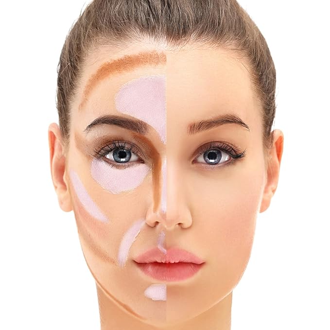 Boobeen Highlighter Makeup Stick Highlighter Bronzer Stick Glow Face Illuminator Highlight Contouring Sticks Waterproof Long-lasting