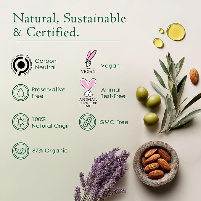 Ancient Greek Remedy Anti Aging Face Moisturizer for Women - Organic Face & Body Butter Cream for Dry Skin with Almond, Jojoba, Olive, Rosehip, Vitamin E & Lavender Oil. Natural Day & Night Cream