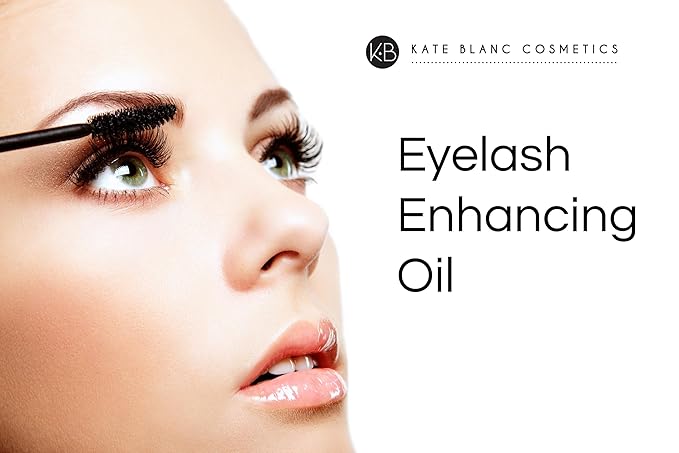 Kate Blanc Cosmetics Castor Oil Organic for Hair, Lashes, Face (2oz), 100% Pure, Cold Pressed, Hexane Free. Eyelash Serum for Thicker-Looking Eyelashes & Eyebrows