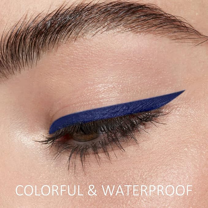 Boobeen 2pcs Liquid Eyeliner Pen, Matte Eye Liner with Precision Tip, Long Lasting Eyeliner Pencil for Bold Eye Makeup, Glides on Smoothly