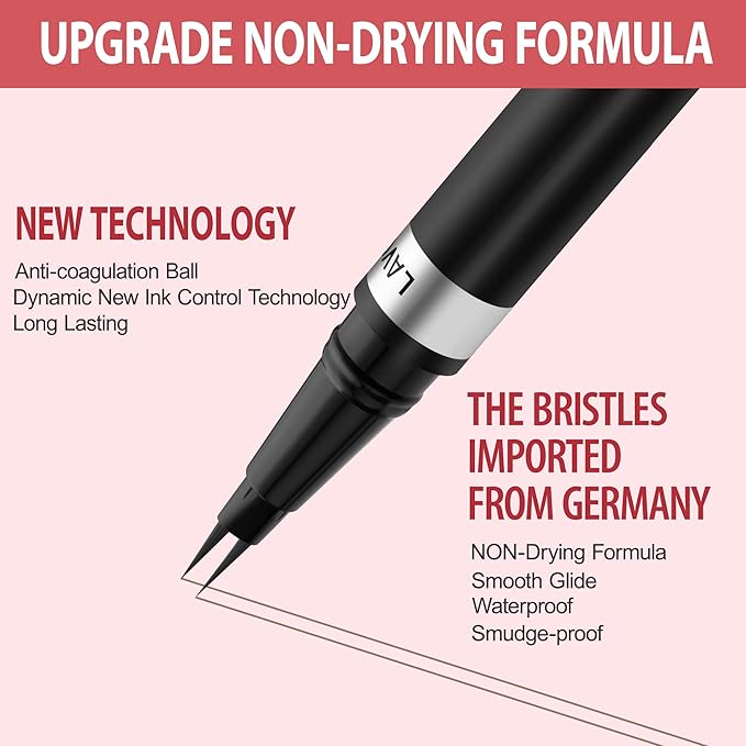 Eyebrow Pencil, 2-in-1 Waterproof Eyebrow Pen, with 2 Tip Microblading Eyebrow Pencil and Ultra-Precise Brow Pencil, with Eyebrow Brush, Eyebrow Pencils for Women,Natural Hair-Like Brows-Dark Blonde