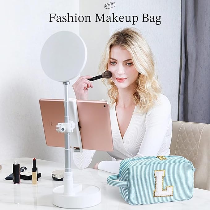 YOOLIFE Graduation Gifts for Women Teen Girls - Graduation Gifts for Her, Graduation Party Favor, Personalized Monogram Initial Makeup Bag for Teen Girl Gifts Trendy Stuff, Girls Makeup Bag G