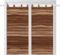 Brown Western Bathroom Curtains 63 Inch Length, Window Curtains Tab Top by Unknown