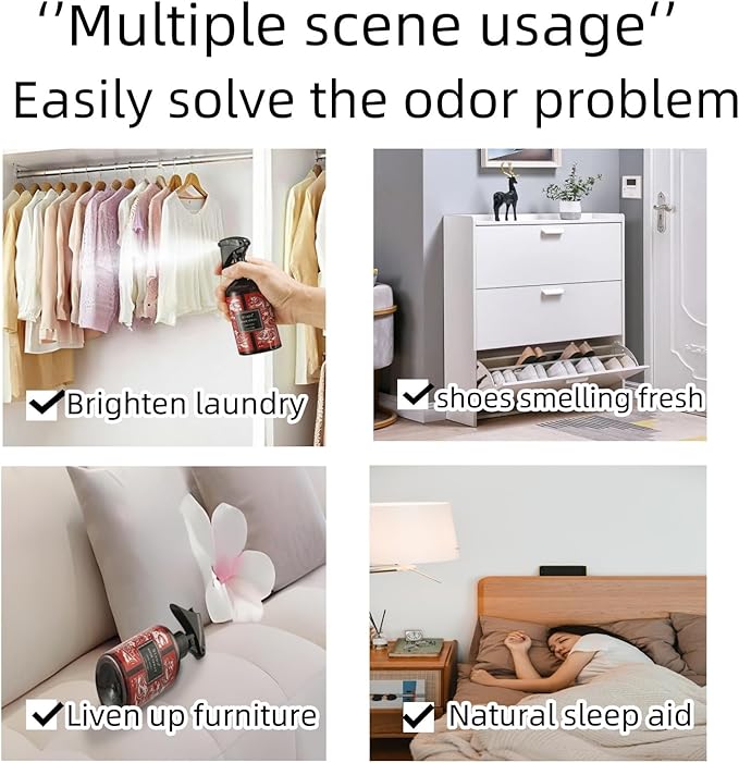 Natural Room Sandalwood Essential Oils Pillow Linen Spray for Bedding Pillows Sheets Curtains Mist and Fabric Aromatherapy Spray