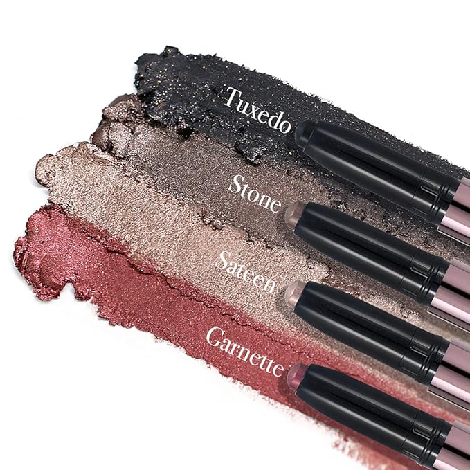 Girlactik Creamy Eyeshadow Stick- Long Lasting and Water-Resistant, Shimmering and Matte Colors Eye Shadow Stick Makeup, Built-in sharpener - 2 g / .07 oz (Stone)