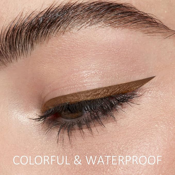 Boobeen Liquid Eyeliner Pen, Matte Eye Liner with Precision Tip, Long Lasting Eyeliner Pencil for Bold Eye Makeup, Glides on Smoothly