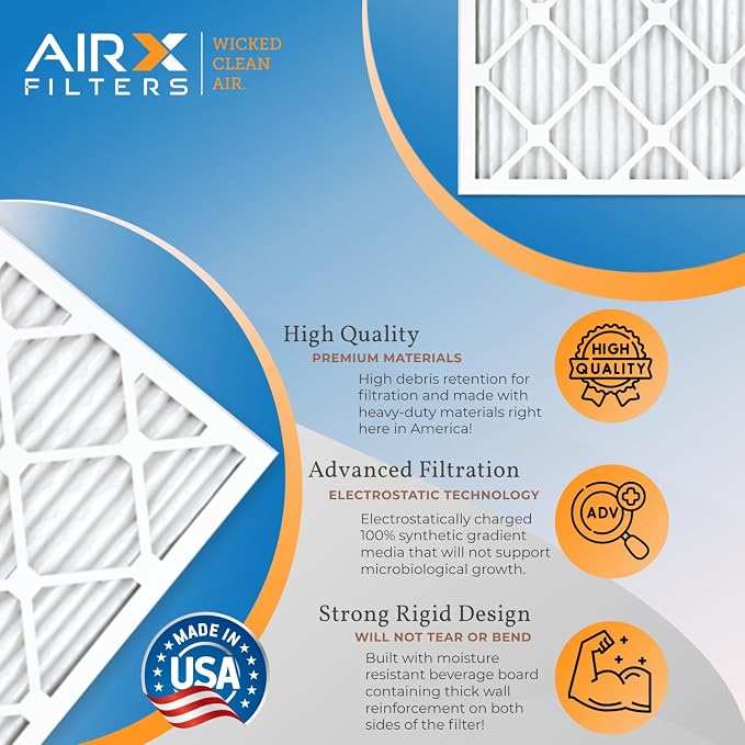 20x24x1 Air Filter MERV 13 Rating, 12 Pack of Furnace Filters Comparable to MPR - Image 3