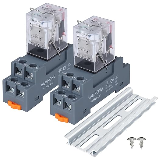 Electromagnetic Power Relay, 8-Pin 10 AMP 110V/120V AC Relay Coil by VAMRONE