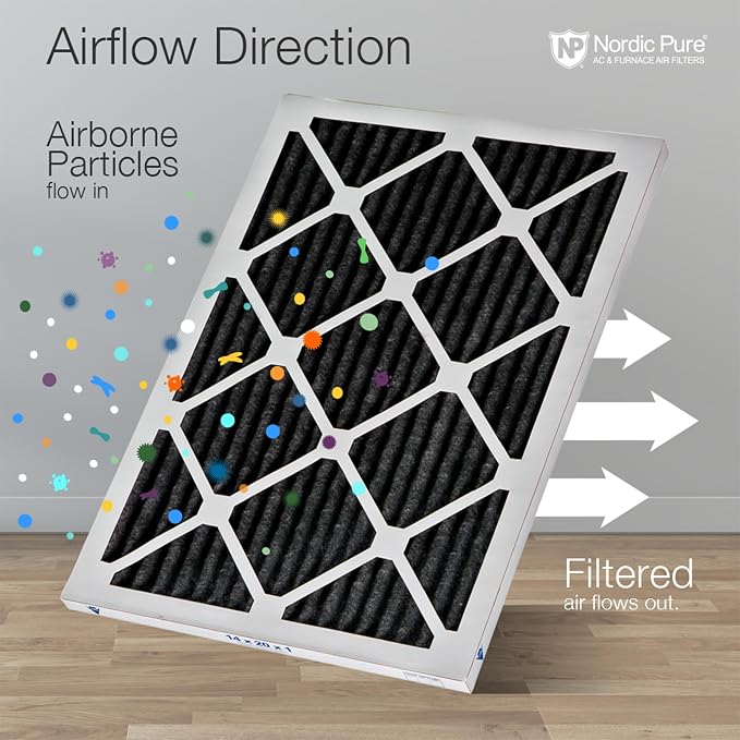 Nordic Pure 12x12x1 Pure Carbon Pleated Odor Reduction Furnace Air Filters 6 - Image 8