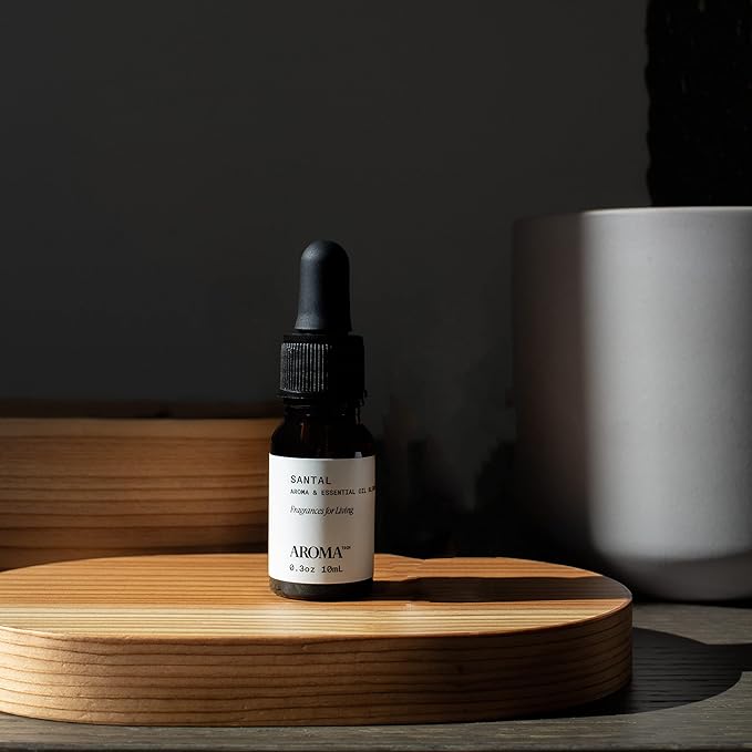 AromaTech Santal & Love Affair Set | Aroma Diffuser Essential Oils Blend of Santal Cardamom, Papyrus, Musk | Love Affair Jasmin, Saffron, Cedar, Ambergris - 10 Milliliter