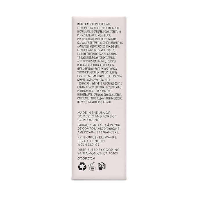 goop Beauty Glow Skin Highlighter Stick | Multi-Use Highlighter with Pearlescent Glow | Amino Acid & Micropearl Blend | Makeup and Skincare | Petal: Cool-Toned Light Pink | 0.28 oz
