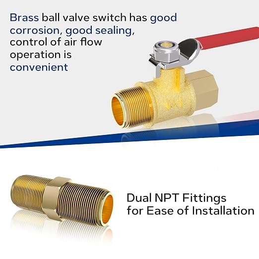 1/2 Inch NPT Three Stage Air Drying System, air Pressure Regulator - Image 7