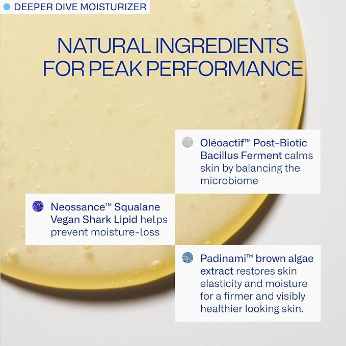 Daily System Bundle | Deeper Dive Moisturizer Serum & Daily Defender SPF 30 | Hydrating, Firming & Sun Protection | Natural, Eco-Friendly, Reef-Safe, Cruelty-Free | Suitable for All Skin Types