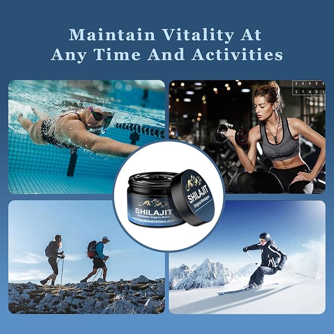 Himalayan Shilajit Organic Shilajit Resin, High Potency Shilajit for Men and Women, 600mg Pure Natural Resin with 85+ Trace Minerals and Fulvic Acid, Energy, Strength, Immune Support, 30 Grams