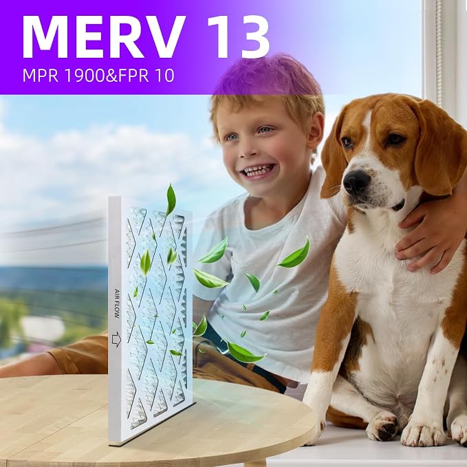 10x24x1 MERV 13 Pleated Air Filter MPR 1900 & FPR 10, Furnace Air Filters - Image 4