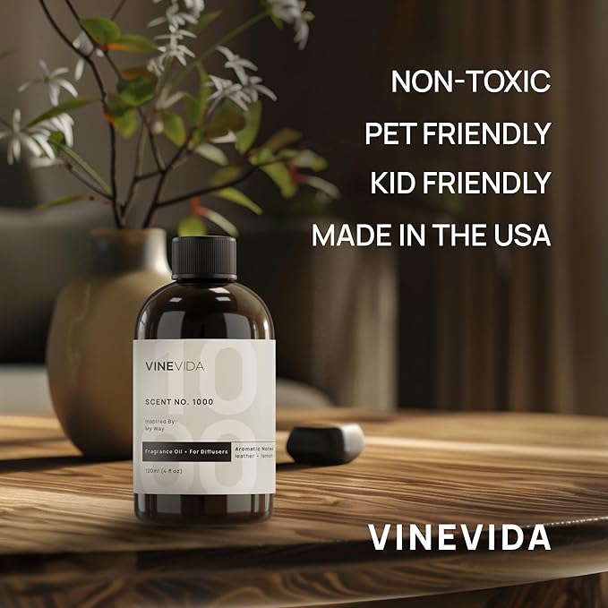 VINEVIDA Spa Retreat Fragrance Oil for Cold Air Diffusers - 32 Fl Oz -Essential Oils for Diffuser Oil Refill & Air Freshener Room Spray