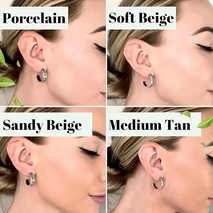 Fifth & Skin: Better’n Ur Skin Liquid Foundation (SANDY BEIGE) - Natural, Organic, Vegan, Cruelty-Free - Gluten-Free Beauty with Buildable Coverage and Palm-Free Luxury - 1 oz