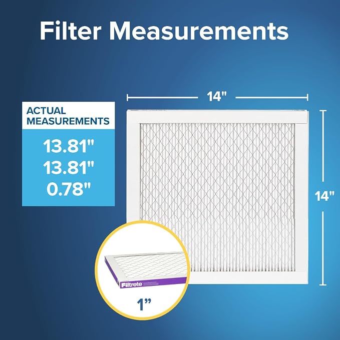 Filtrete 14x14x1 AC Furnace Air Filter, MERV 12, MPR 1500, CERTIFIED asthma & - Image 2