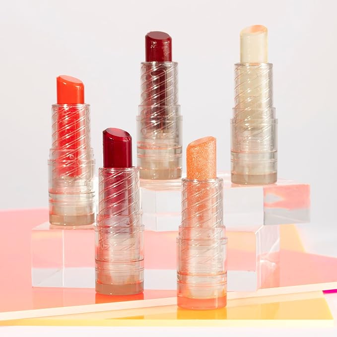 Pacifica Lipstick Oil – Glow Stick Lip Tint Oil - Hydrating Tinted Lip Balm with Vitamin E for Moisturized Lips, Sheer Tint & Natural Gloss, Vegan & Cruelty-Free, 0.14 oz (Pale Sunset)