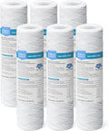 AQUA CREST 5 Micron 10"x2.5" String Wound Sediment Water Filter Cartridge by AQUACREST