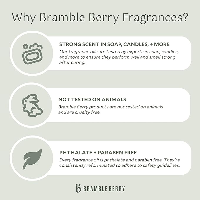 Bramble Berry Cashmere Fragrance Oil 2 oz | Warm Cozy Scent with Vanilla for Candles, Soap, Lotion, Perfume & Bath Bombs | Skin Safe, Vegan, Paraben & Phthalate Free, DIY Craft Essential