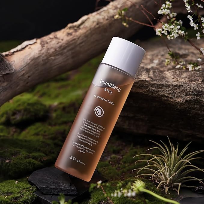 Black Bean Essence Toner - Korean Traditional Vegan Skincare Formula, Anti-Aging &Youthful Skin with Fermented Black Bean Extract, 200mL | 6.75fl. oz.