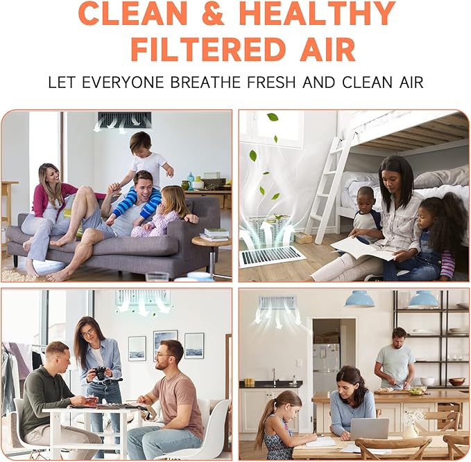 4 x 10 Inch Air Filter for Home Ceiling Thick 12-Pack, ULTRA GREEN Floor Vent - Image 5