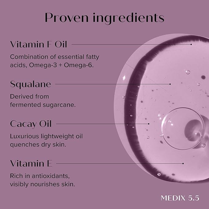 MEDIX Retinol Body Lotion + 20% Vitamin F Booster Serum Moisturizer 2PC Skin Care Set | Crepey Skin Care Treatment | Retinol Body Cream Targets Appearance Of Sagging Crepe Skin & Wrinkles, 2PC Set