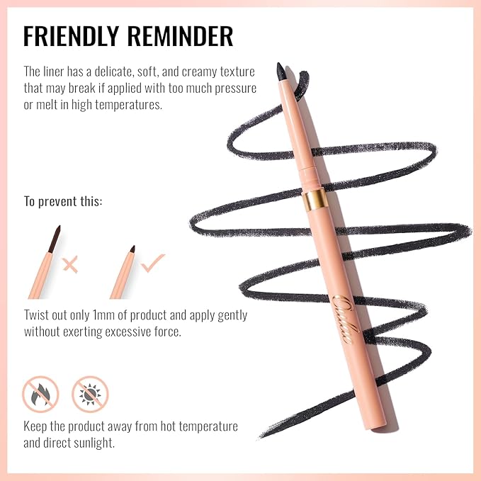 Oulac Waterproof Lipliner Pencil - Smooth and Creamy, Retractable Lip Makeup for Precision Application, Vegan & Cruelty-Free, LL08 Ruby