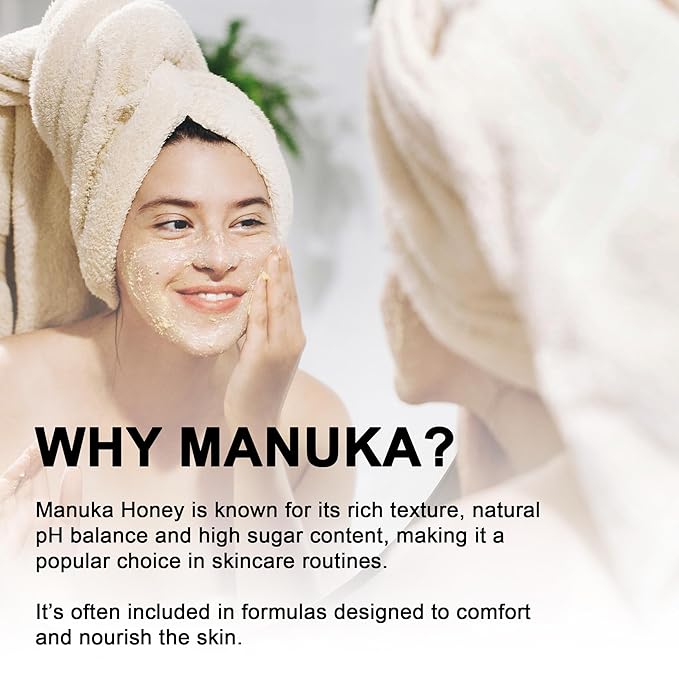 Super Natural Goods Manuka Honey Cream (4oz) – Hydrating Lotion for All Skin Types Suitable for Kids and Adults | Moisturizing Body Cream with Real Manuka Honey Aloe Vera Juice and Cocoa Butter