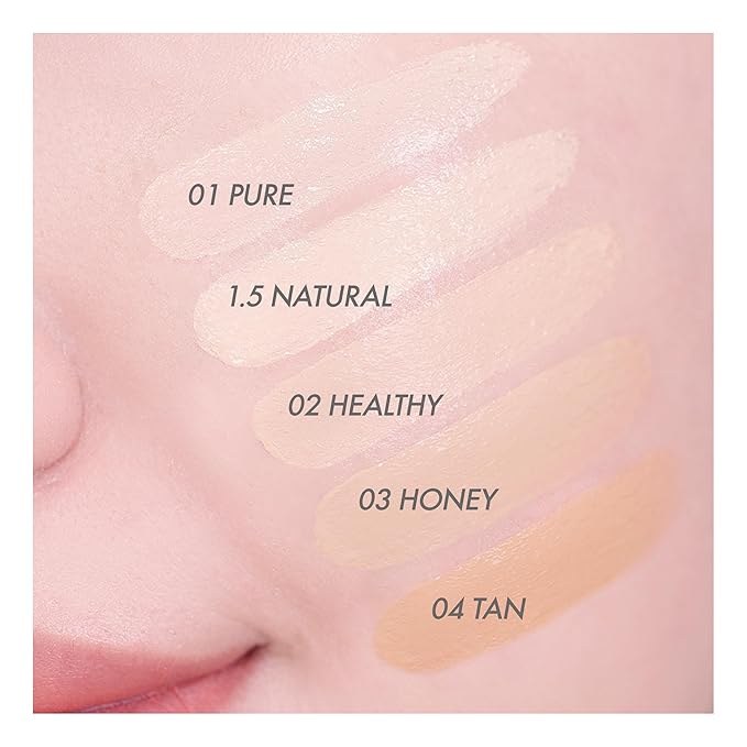 Amuse SEOUL DEW POWER VEGAN CUSHION ([REFILL] 02 HEALTHY) | Dewy, glow, long-lasting, clean beauty, lightweight, natural look, foundation for sensitive skin, hydrating cushion