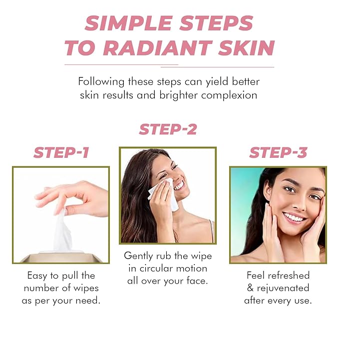 Collagen Facial Wipes - Dermatologist-Tested, Korean Skin Care, Hydrating & Firming Face Wipes for Cleansing & Refreshing - Gentle, Vegan, 95% Natural - 1 Pack