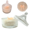 2 Pcs Large Body Powder Puff and Container Powder Container with Puff Powder Puff Crystal Container Soft Washable Reusable Velour Face Body Glitter Powder Puff Wet Dry Makeup (Colorful Simple)
