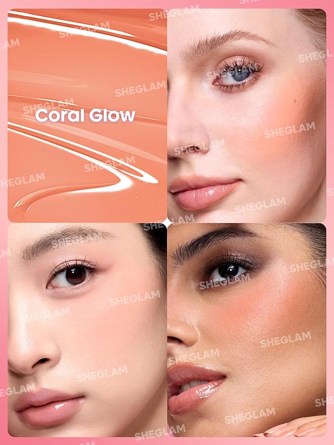SHEGLAM Color Bloom Liquid Blush-Coral Glow