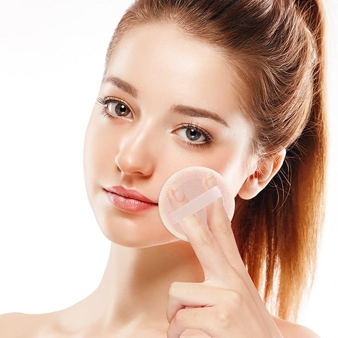 Sibba Beauty Blender Makeup Sponge 12 PCS Fluffy Make Up Foundation Applicator Face Blending Setting Pads Cosmetics Matte Loose Powder Body Paint Wet Dry Application Brushes (pink/skin color)