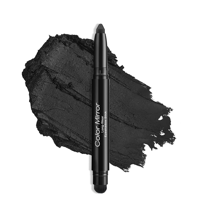 Cream Waterproof Hypoallergenic Eyeshadow Stick, long wear Metallic Glitter Matte Eye Shadow Pencil With Makeup Brush, Eye Brightener, 33 Matte Cocoa
