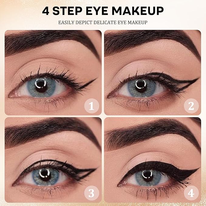 EverGlider Black Gel Eyeliner Pencil, Waterproof Long-Lasting Natural Cream Eyeliner for Smooth Precise Lines, Matte Black Eye Liner Crayon for Daily Makeup & Smokey Eye Looks (04# Black)