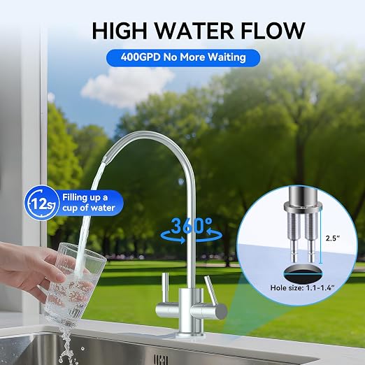 WINGSOL WINGSOL Dual Outlet Reverse Osmosis Water Filter, Mineral Alkaline UV 0 - Image 9