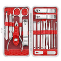 Yougai Manicure Set 18 in 1 Nail Clippers, Stainless Steel Professional Grooming Kits, Nail Care Tools Pedicure kit with Luxurious Travel Case