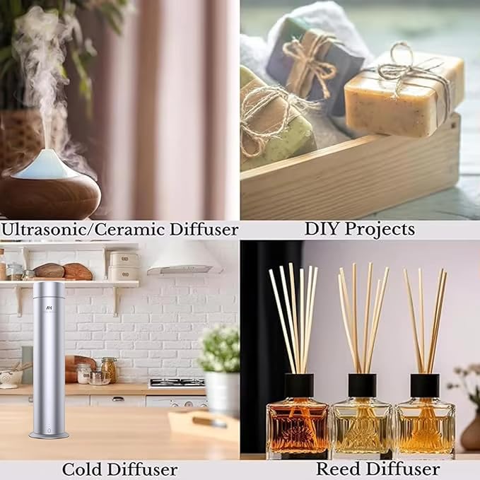 24K Magic Diffuser Oil 120mL – Hotel Scented Essential Oil for Diffuser – Inspired by W Hotels – Luxury Aromatherapy Oil Blend – Bergamot, Jasmine, Lemongrass, Musk
