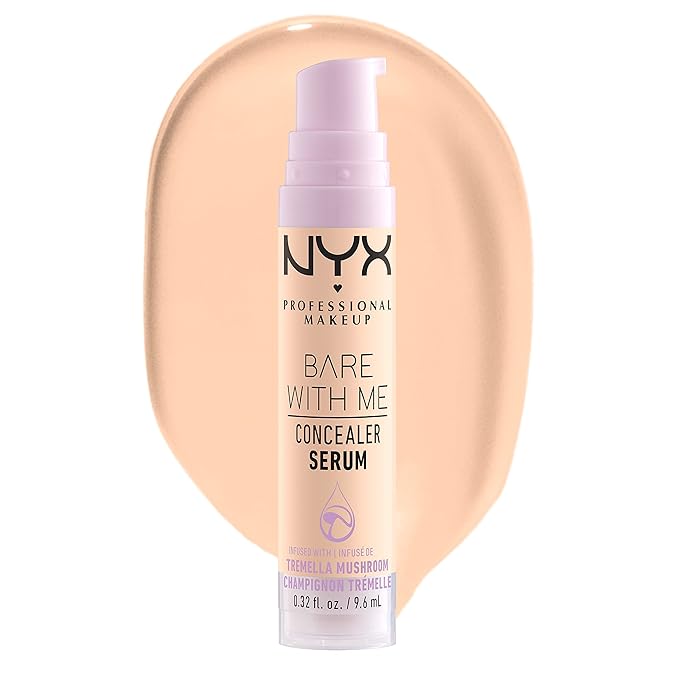 NYX PROFESSIONAL MAKEUP Bare With Me Concealer Serum, Concealer Makeup For Up To 24Hr Hydration - Fair