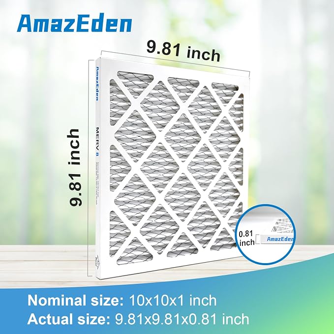 10x10x1 Air Filter 4 Pack MERV 8 Furnace HVAC AC Pleated Filters Dust Defense - Image 4