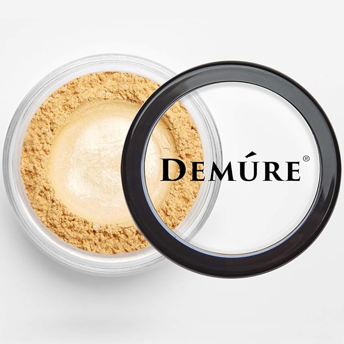 Demure Mineral Make Up (Misty Sunrise) Eye Shadow, Shimmer Eyeshadow, Loose Powder, Glitter Eyeshadow, Eye Makeup, Professional Makeup