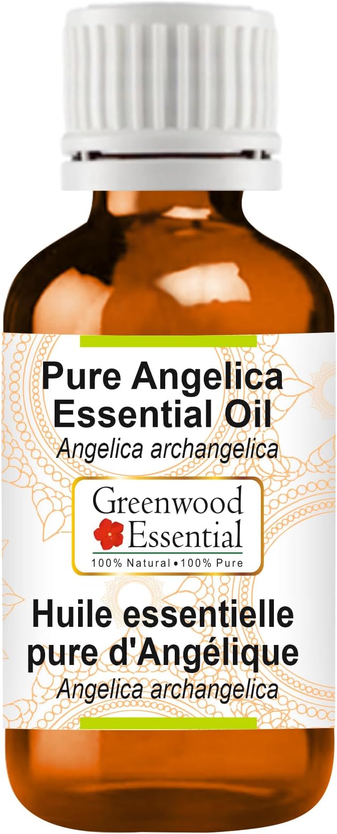 Greenwood Essential Pure Angelica Essential Oil (Angelica archangelica) Steam Distilled 100ml (3.38 oz)